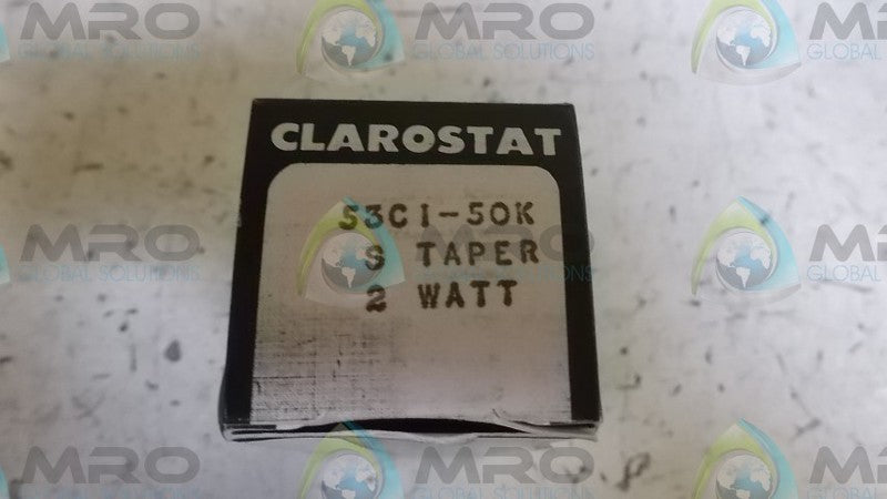CLAROSTAT 53C1-50K POTENTIOMETER 50K OHMS  NSMP