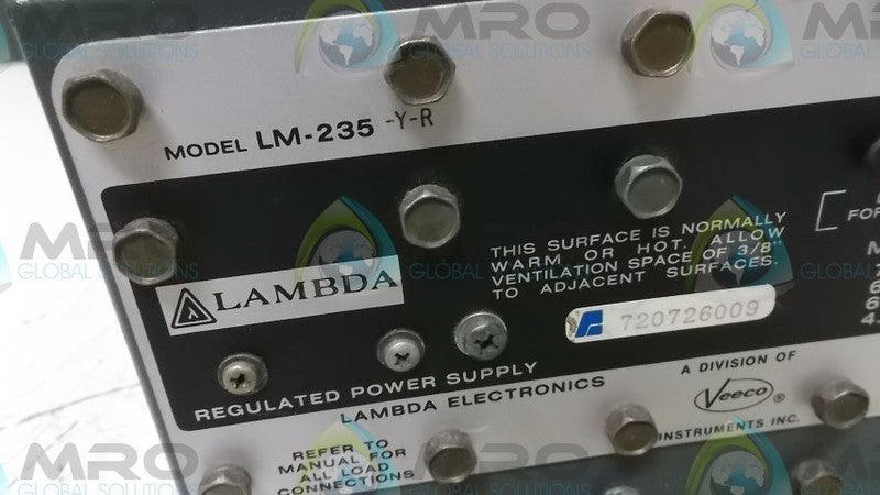 LAMBDA LM-235-Y-R POWER SUPPLY  UNMP