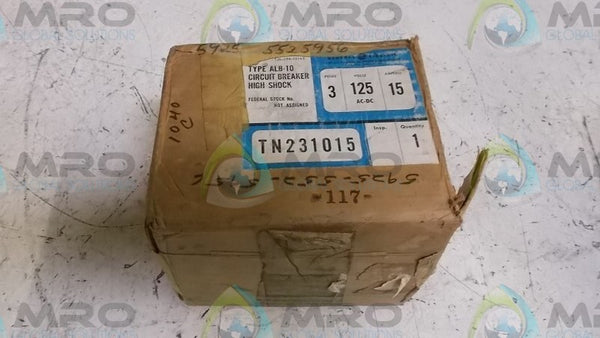 GENERAL ELECTRIC TYPE ALB-10 TN231015 CIRCUIT BREAKER  NSMP