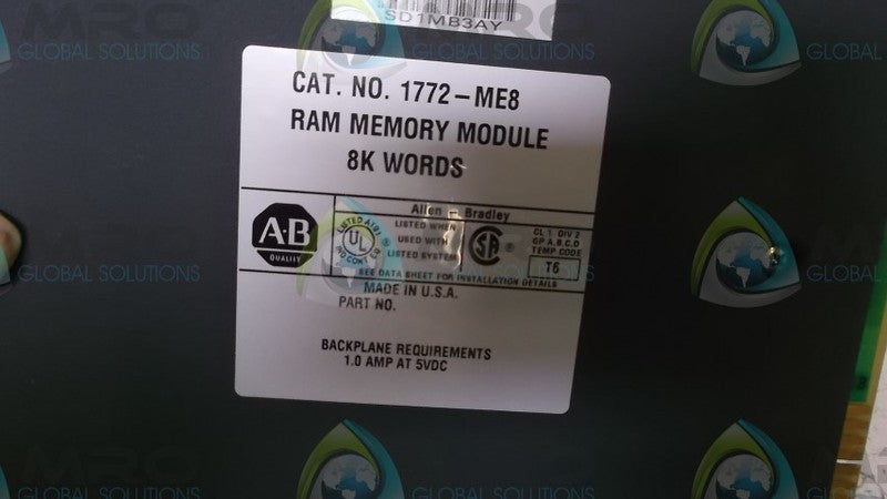ALLEN BRADLEY 1772-ME8 RAM MEMORY MODULE  NSMP