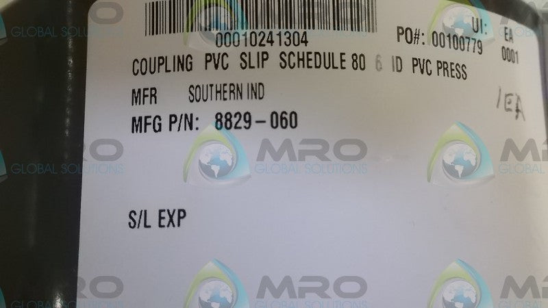 SOUTHERN 8829-060 PVC COUPLING  UNMP