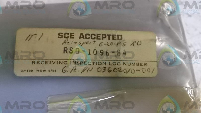 SCE ACCEPTED RS0-1096-84 ENCLOSURE  NSNP