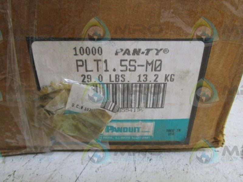 LOT OF 10000 PANDUIT PLT1.5S-M0 CABLE TIE 1 1/2" NSMP