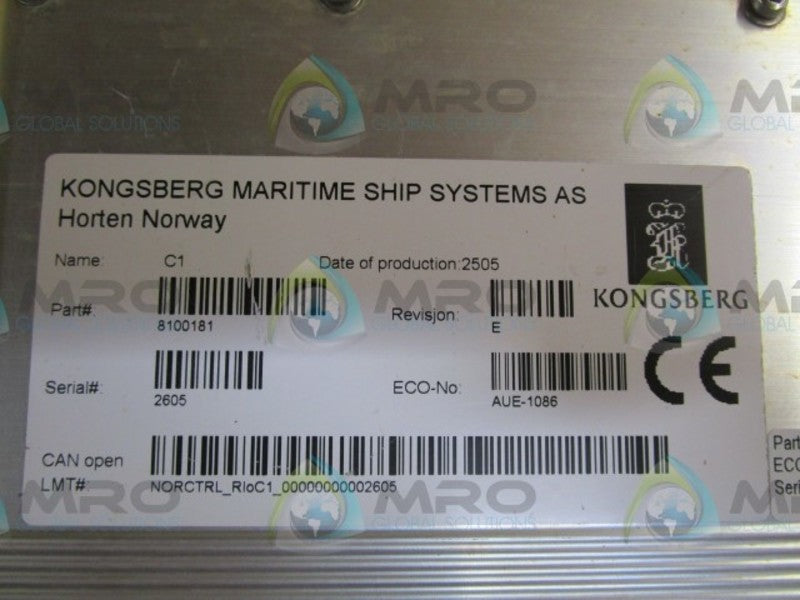KONGSBERG 8100181  UNMP