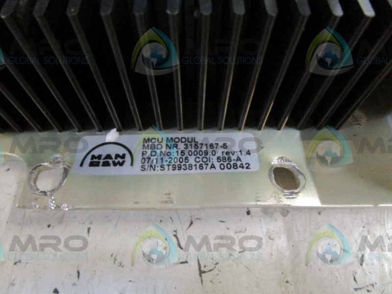 MAN DIESEL 3157167-5 MASTER CONTROL UNIT  UNMP