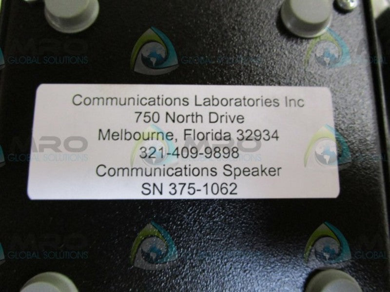 COMMUNICATIONS LABORATORIES INC COMMUNICATION SPEAKER  NSMP