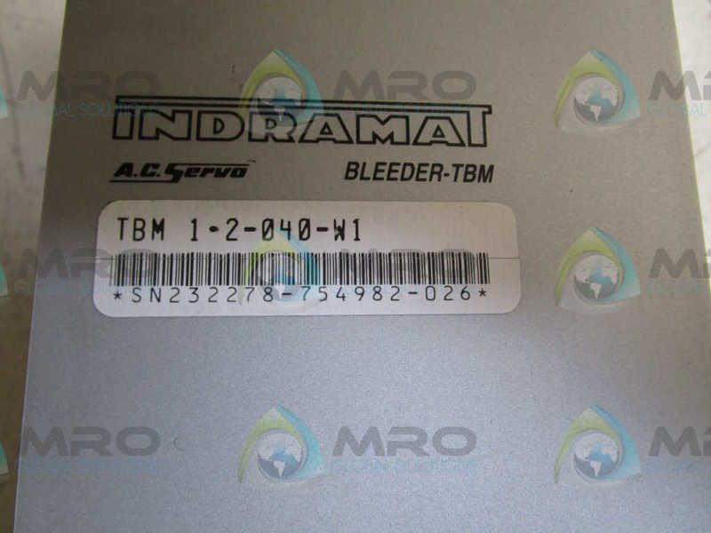INDRAMAT TBM1.2-040-W1 BLEEDER MODULE  UNMP