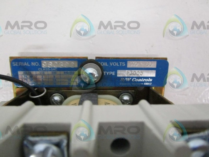B/W CONTROLS 13005 CONTACTOR   UNMP