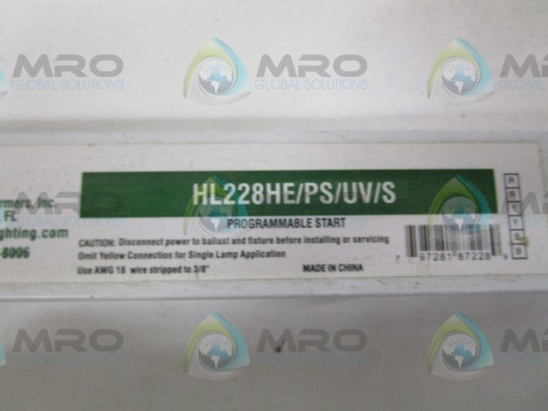 HATCH HL228HE/PS/UV/S UNMP