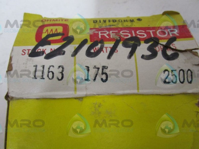 OHMITE 1163 RESISTOR  NSMP