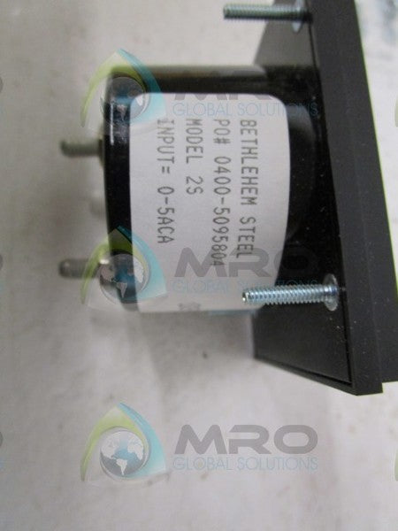 BETHLEHEM STEEL 2S 0-75AC AMPS GUAGE  NSMP