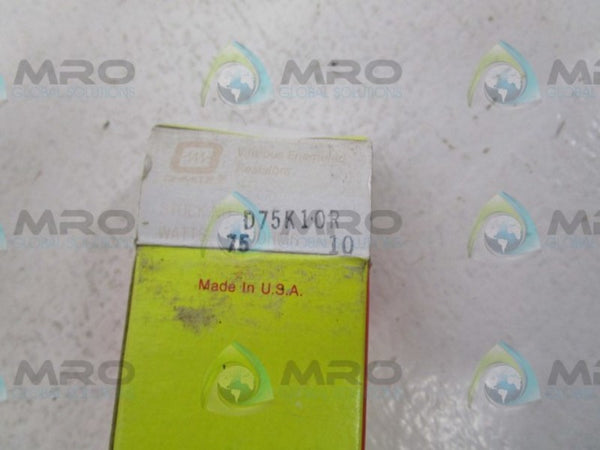 OHMITE D75K10R RESISTOR  NSMP