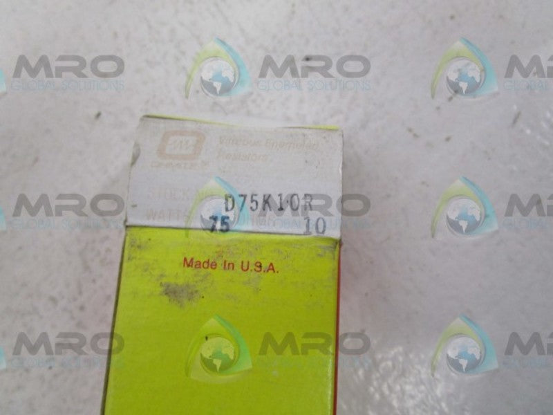 OHMITE D75K10R RESISTOR  NSMP
