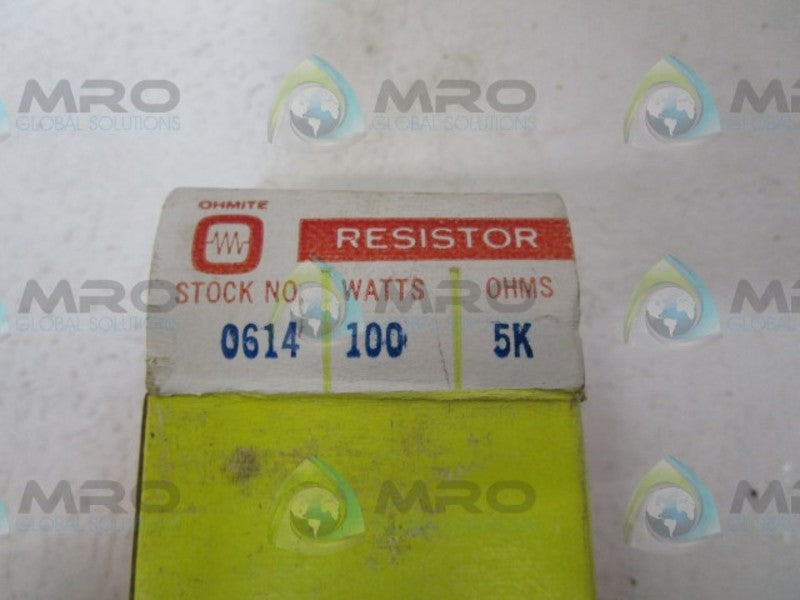 OHMITE 0614 RESISTOR  NSMP