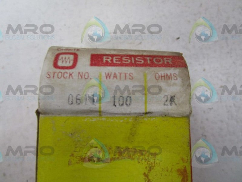 OHMITE 0611 RESISTOR  NSMP