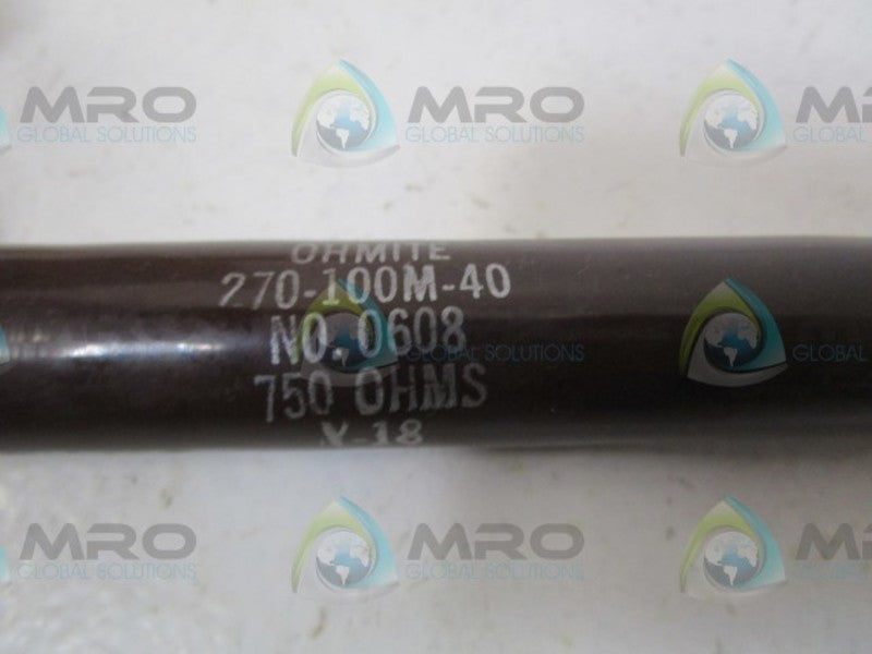OHMITE 0608 RESISTOR 750 OHMS  UNMP