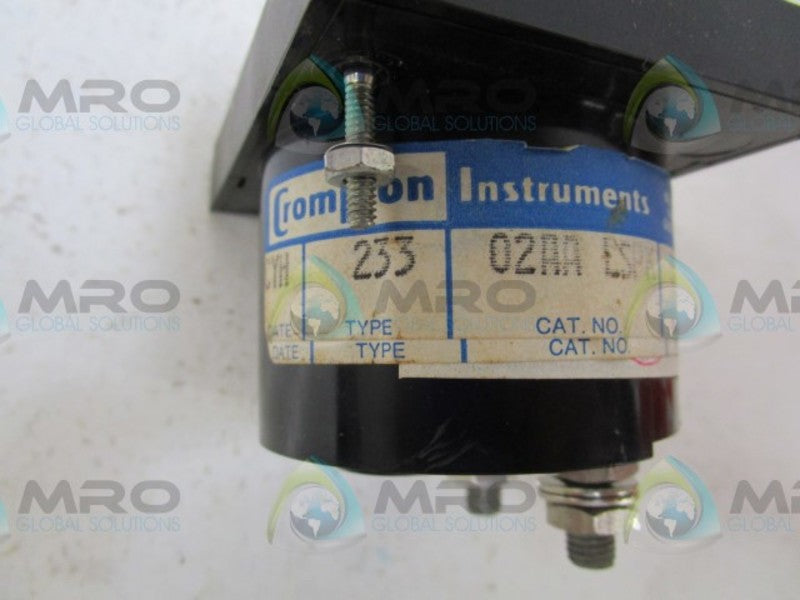CROMPTON 02AA-ESPK PANEL METER  NSNP