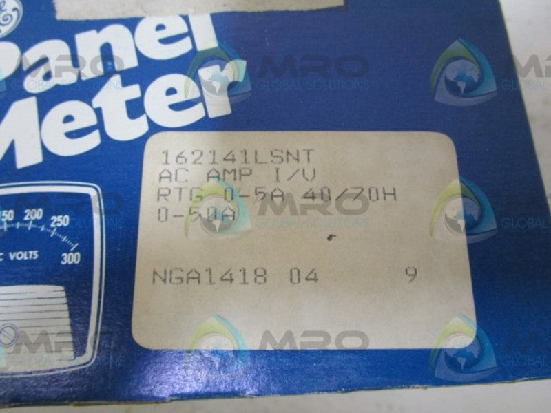 GENERAL ELECTRIC 162141LSNT PANEL METER  NSMP