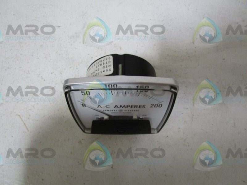 GENERAL ELECTRIC 50-162141LSRL2 PANEL METER  NSMP