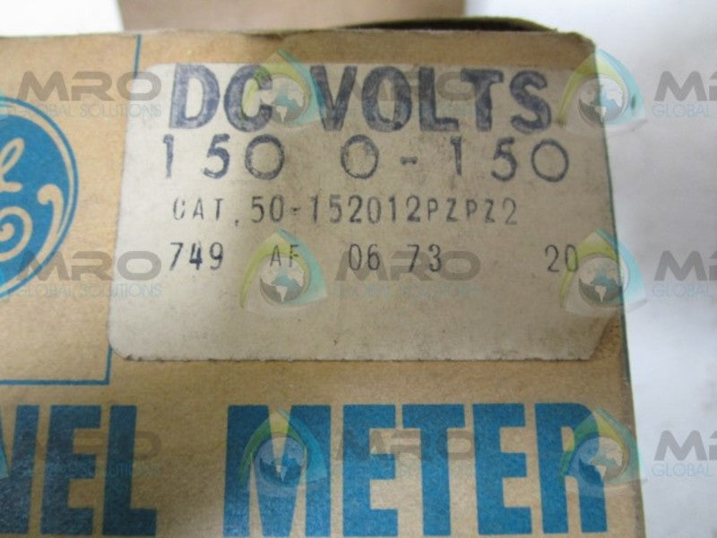 GENERAL ELECTRIC 50-152012PZPZ2 PANEL METER  NSMP