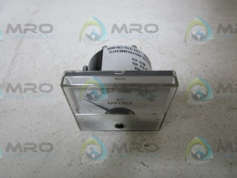 WESCHLER GA-332 PANEL METER  NSMP