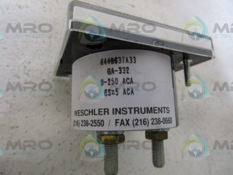 WESCHLER GA-332 PANEL METER  NSMP