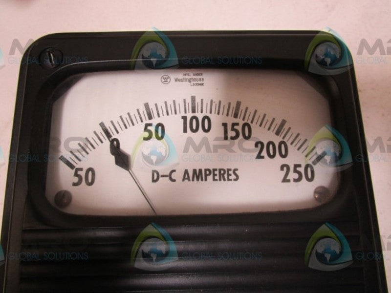 WESTINGHOUSE 50-0-250 PANEL METER (AS PICTURED)  NSMP