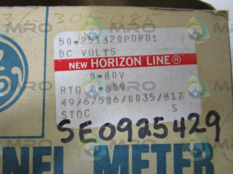 GENERAL ELECTRIC 50-251320PDPD1 PANEL METER  NSMP