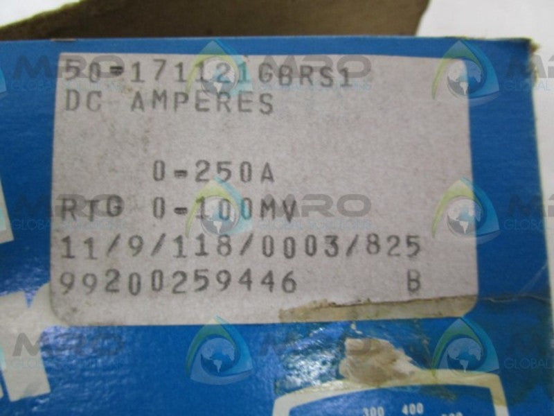 GENERAL ELECTRIC 50-171121GBRS1 PANEL METER  NSMP