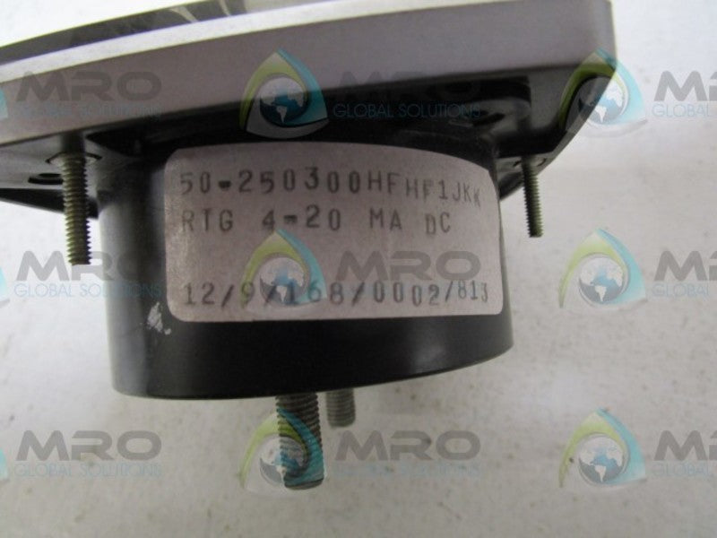 GENERAL ELECTRIC 50-250300HFHF1JKK PANEL METER  UNMP