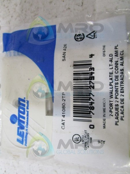 LEVITON 41080-2TP WALL PLATE  NSMP