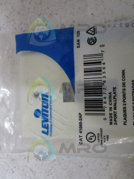 LEVITON 41080-2AP WALL PLATE  NSMP