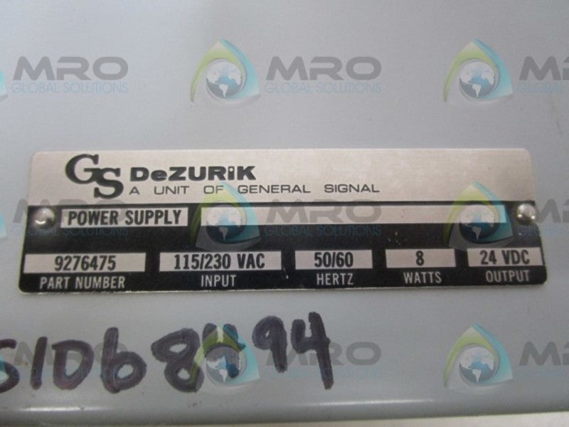 GENERAL SIGNAL 9276475 POWER SUPPLY  UNMP