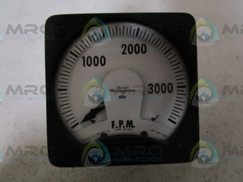 WESTINGHOUSE KX-241 0-3000 PANEL METER  UNMP