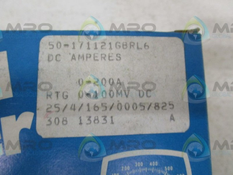 GENERAL ELECTRIC 50-171121GBRL6 PANEL METER  NSMP