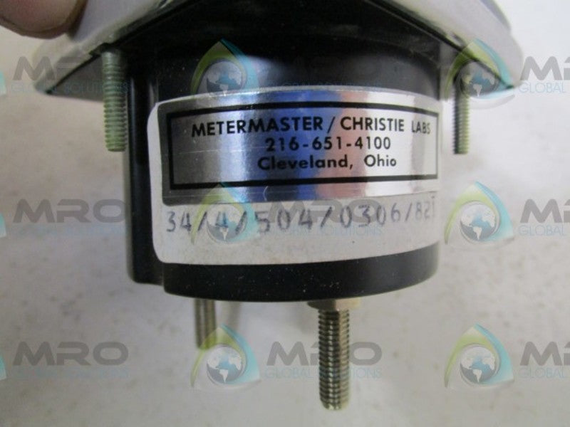 GENERAL ELECTRIC 34/4/504/0306/821 PANEL METER  NSNP