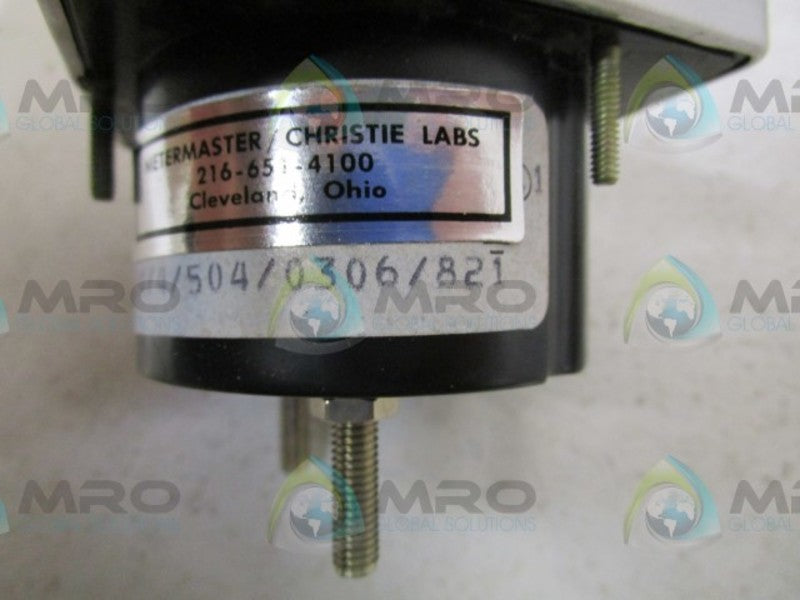 GENERAL ELECTRIC 34/4/504/0306/821 PANEL METER  NSNP
