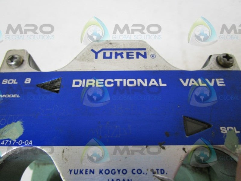 YUKEN S-DSG-03-2B8-D24-5031 VALVE  UNMP