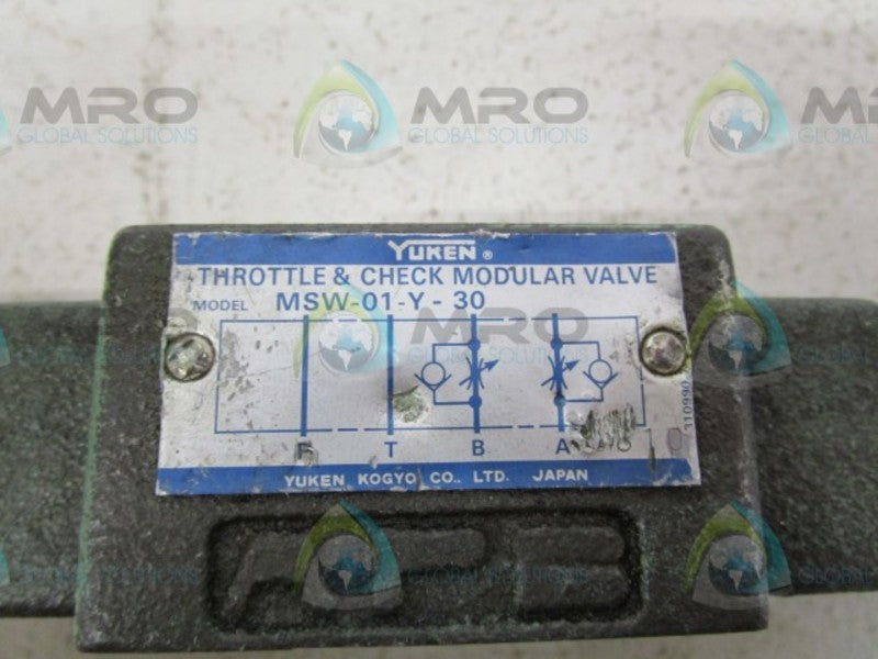 YUKEN MSW-01-Y-30 VALVE  UNMP