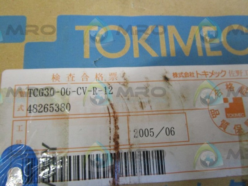 TOKIMEC TCG30-06-CV-R-12 VALVE  NSMP