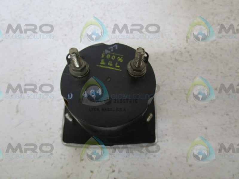 GENERAL ELECTRIC 0-150 D-C AMPERES PANEL METER  UNMP