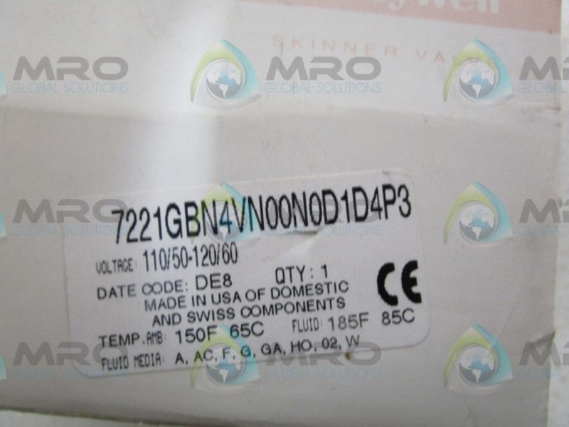 HONEYWELL 7221GBN4VN00N0D1D4P3 VALVE  NSMP