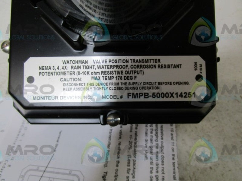 MONITEUR FMPB-5000X14251 VALVE POSITION TRANSMITER  NSMP