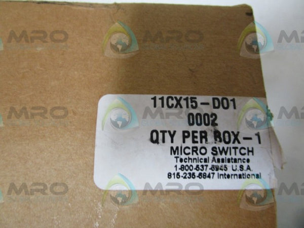 HONEYWELL 11CX15-D01 SNAP SWITCH  NSMP