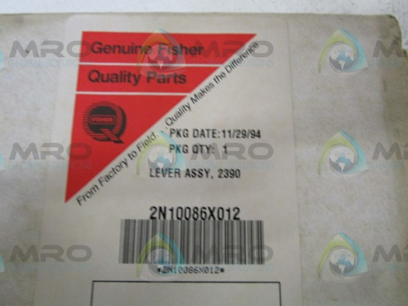 FISHER 2N10086X012 LEVER ASSEMBLY  NSMP