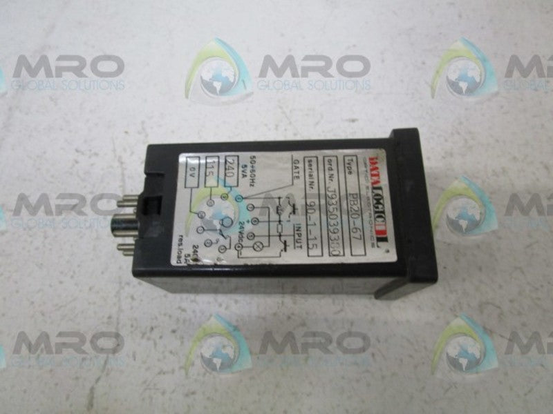 DATALOGIC PB20-67 PHOTOCELL AMPLIFIER  UNMP