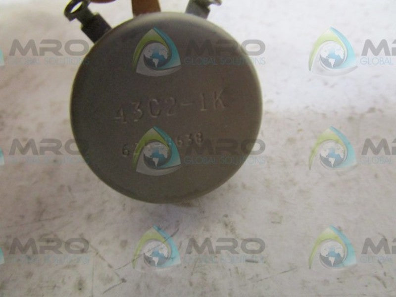 CLAROSTAT 43C2-1000 POTENTIOMETER  NSMP