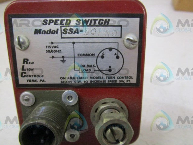 RED LION CONTROL SSA-501 SPEED SWITCH UNMP