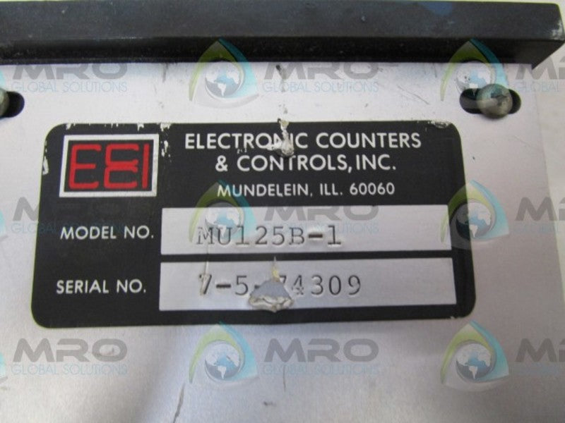 ELECTRONIC COUNTERS MU125B-1 COUNTER  UNMP