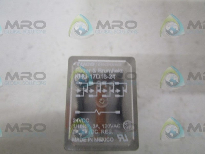 LOT OF 2 POTTER & BRUMFIELD KHU-17D18-24 RELAY  UNMP